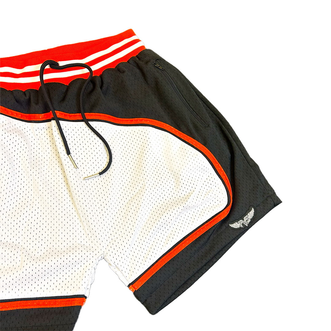 “Spirit” Cut & Sew Mesh Shorts