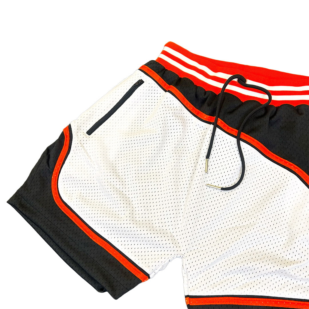 “Spirit” Cut & Sew Mesh Shorts
