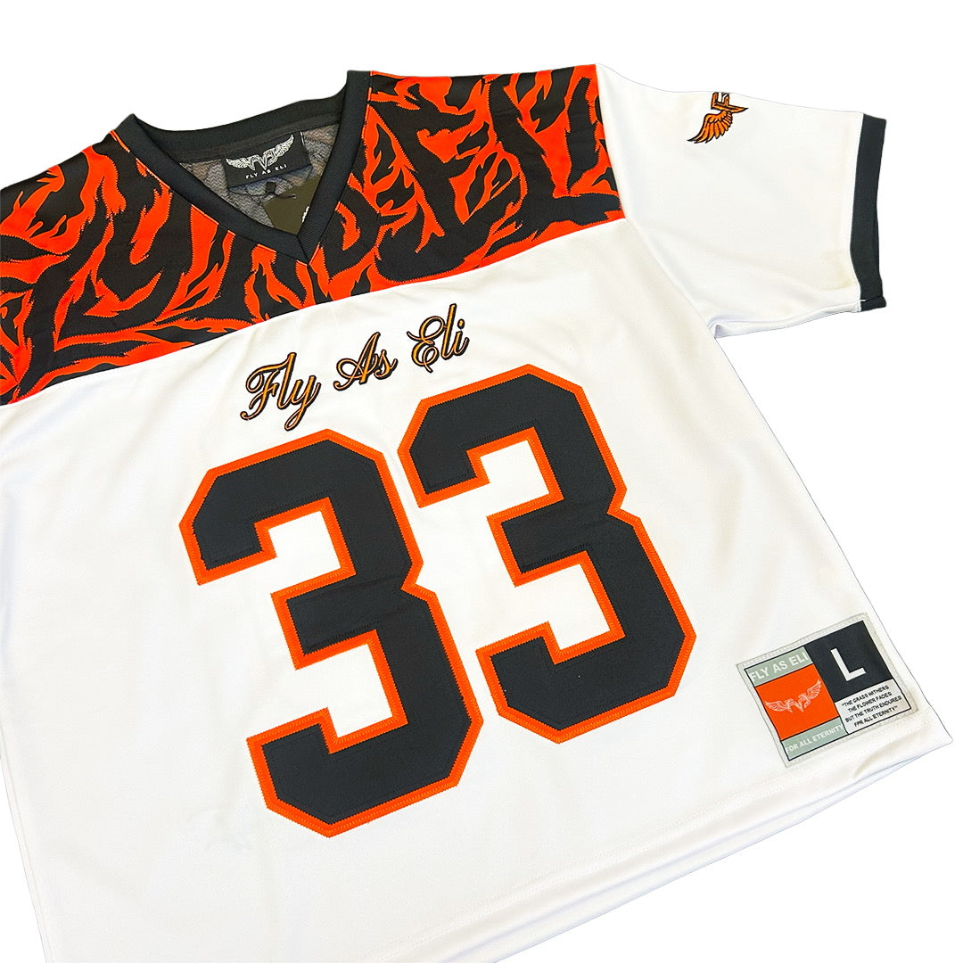 Fly As Eli Bengal Stripes Cropped Football Jersey