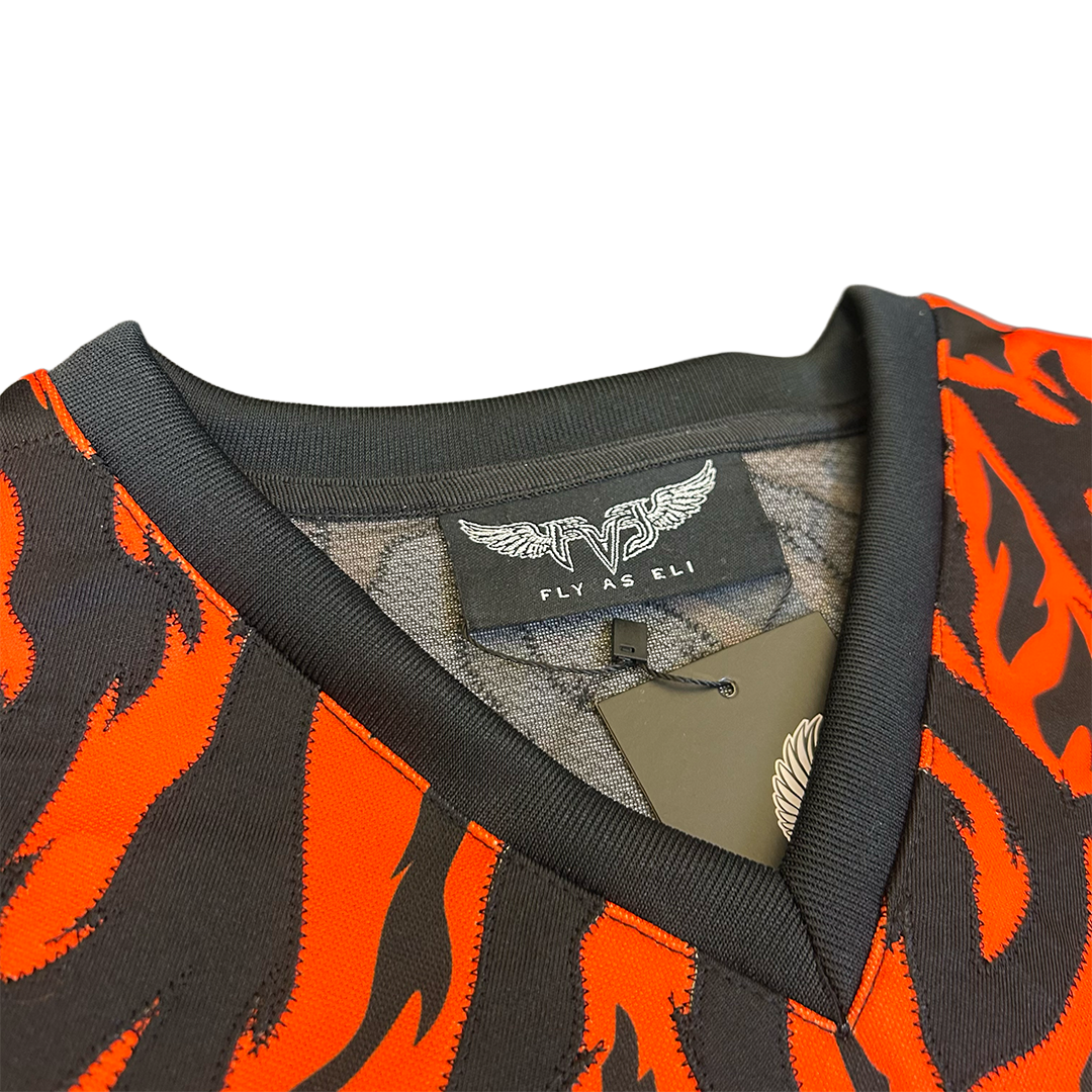 Fly As Eli Bengal Stripes Cropped Football Jersey