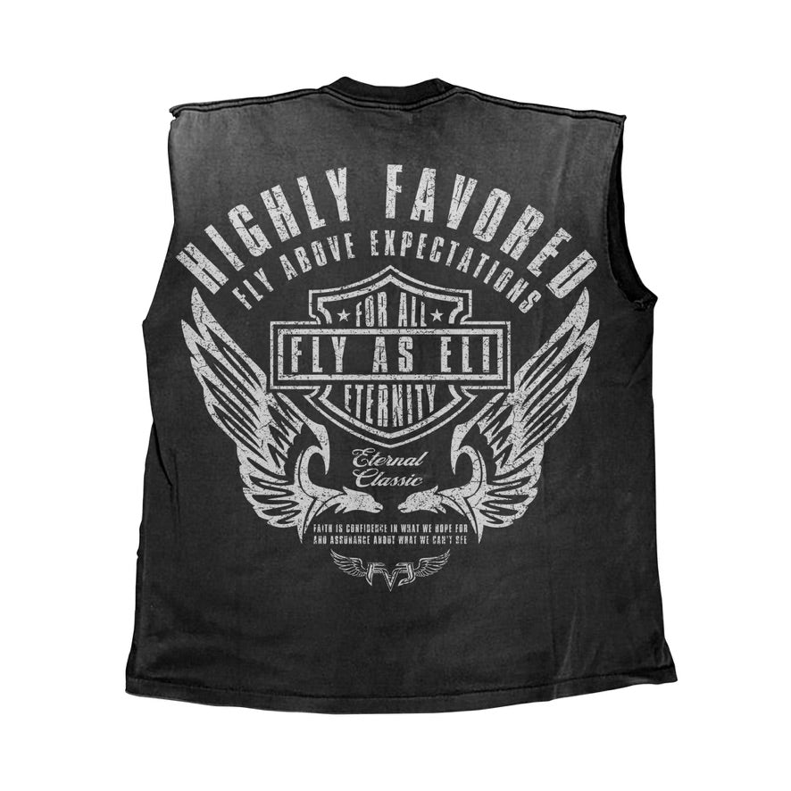Highly Favored Vintage Panther Muscle Tee