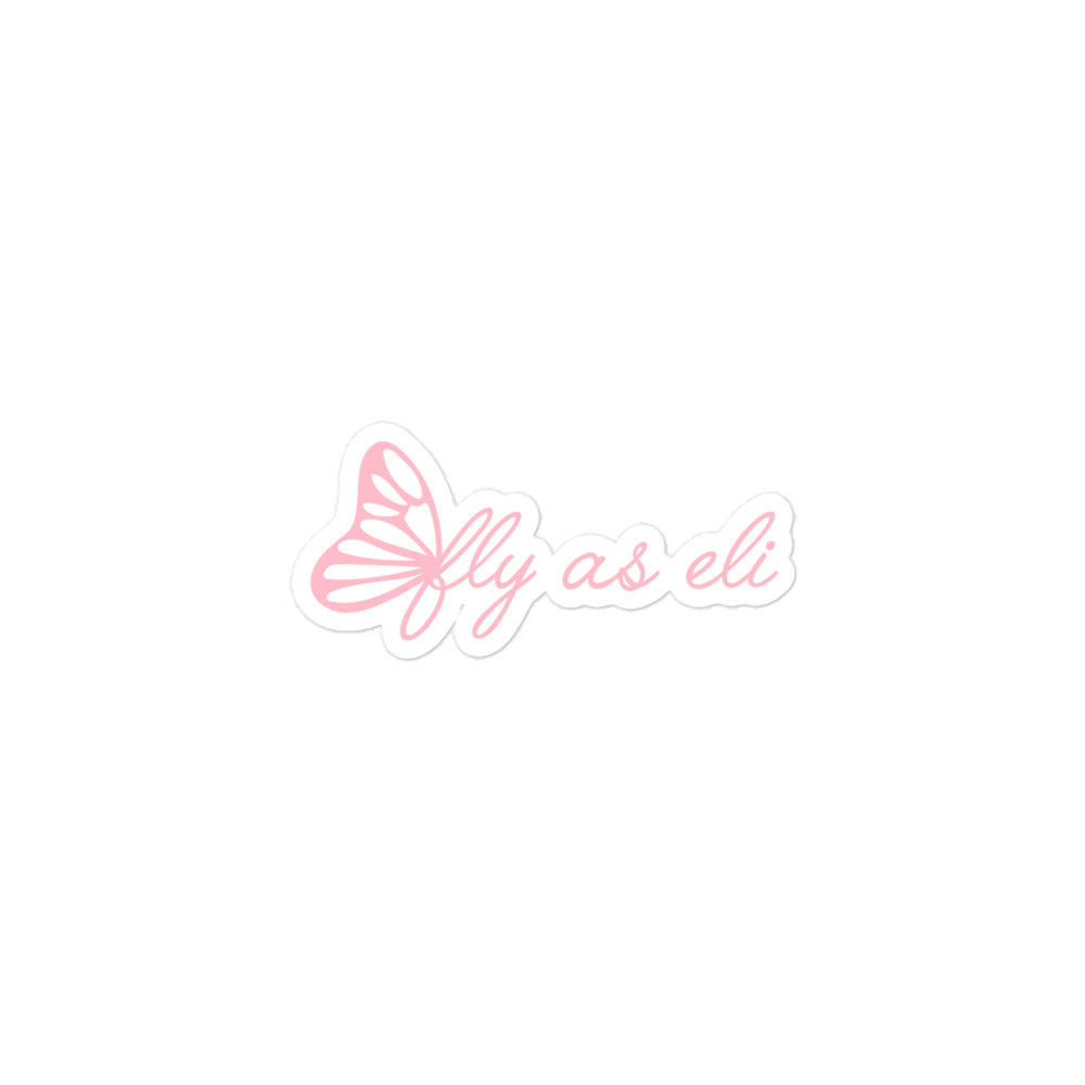 Fly As Eli Butterfly Sticker