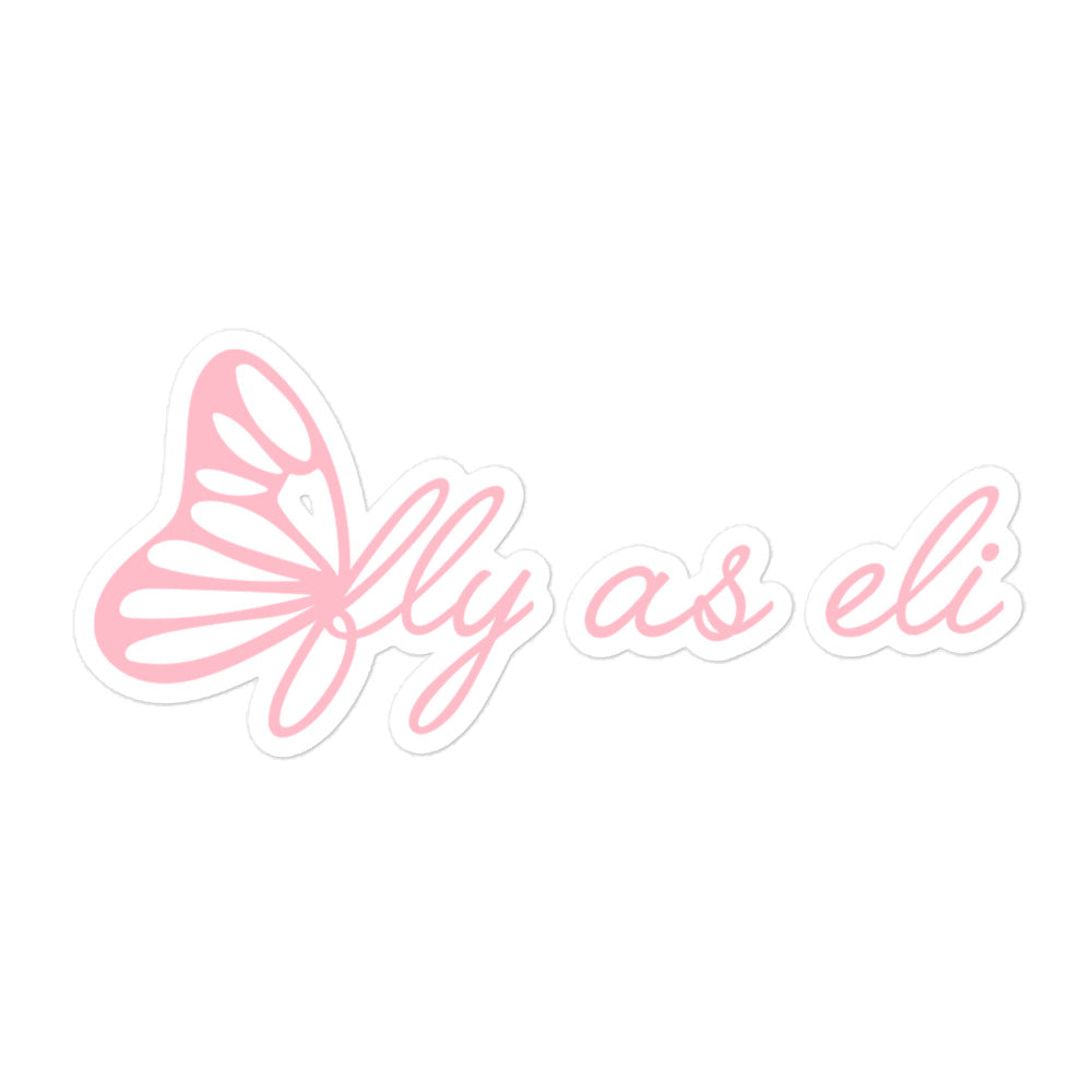Fly As Eli Butterfly Sticker