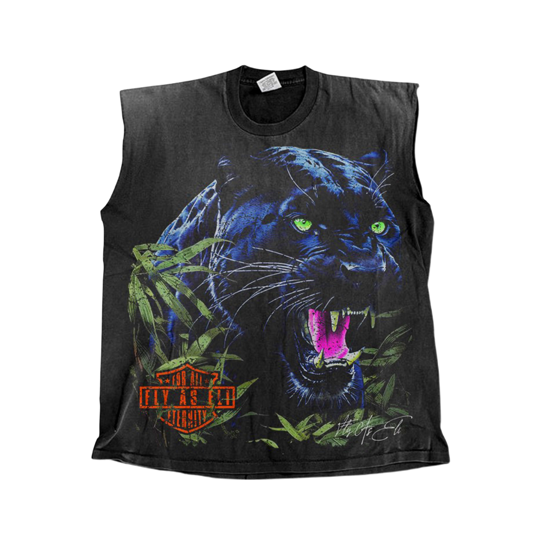 Highly Favored Vintage Panther Muscle Tee