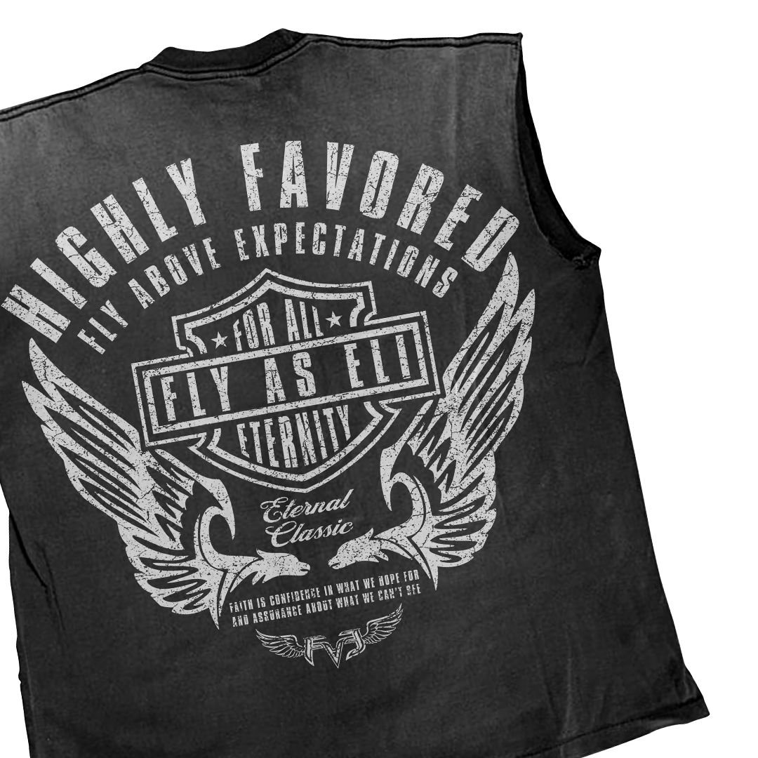 Highly Favored Vintage Panther Muscle Tee