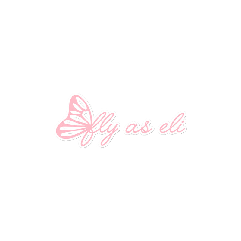 Fly As Eli Butterfly Sticker