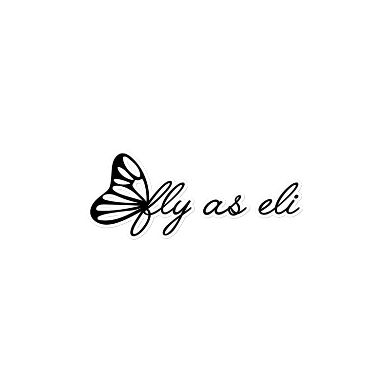 Fly As Eli Butterfly Sticker