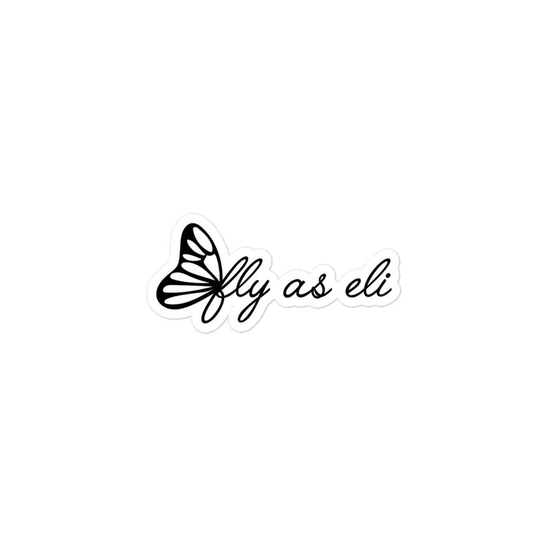 Fly As Eli Butterfly Sticker