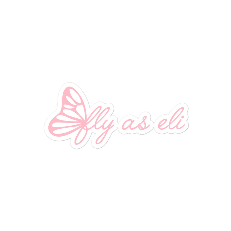 Fly As Eli Butterfly Sticker