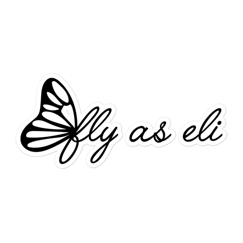 Fly As Eli Butterfly Sticker